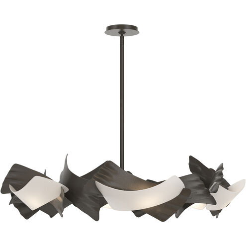 Crest 6 Light 37.8 inch Dark Smoke Circular Pendant Ceiling Light