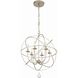 Solaris 6 Light 22.5 inch Olde Silver Chandelier Ceiling Light