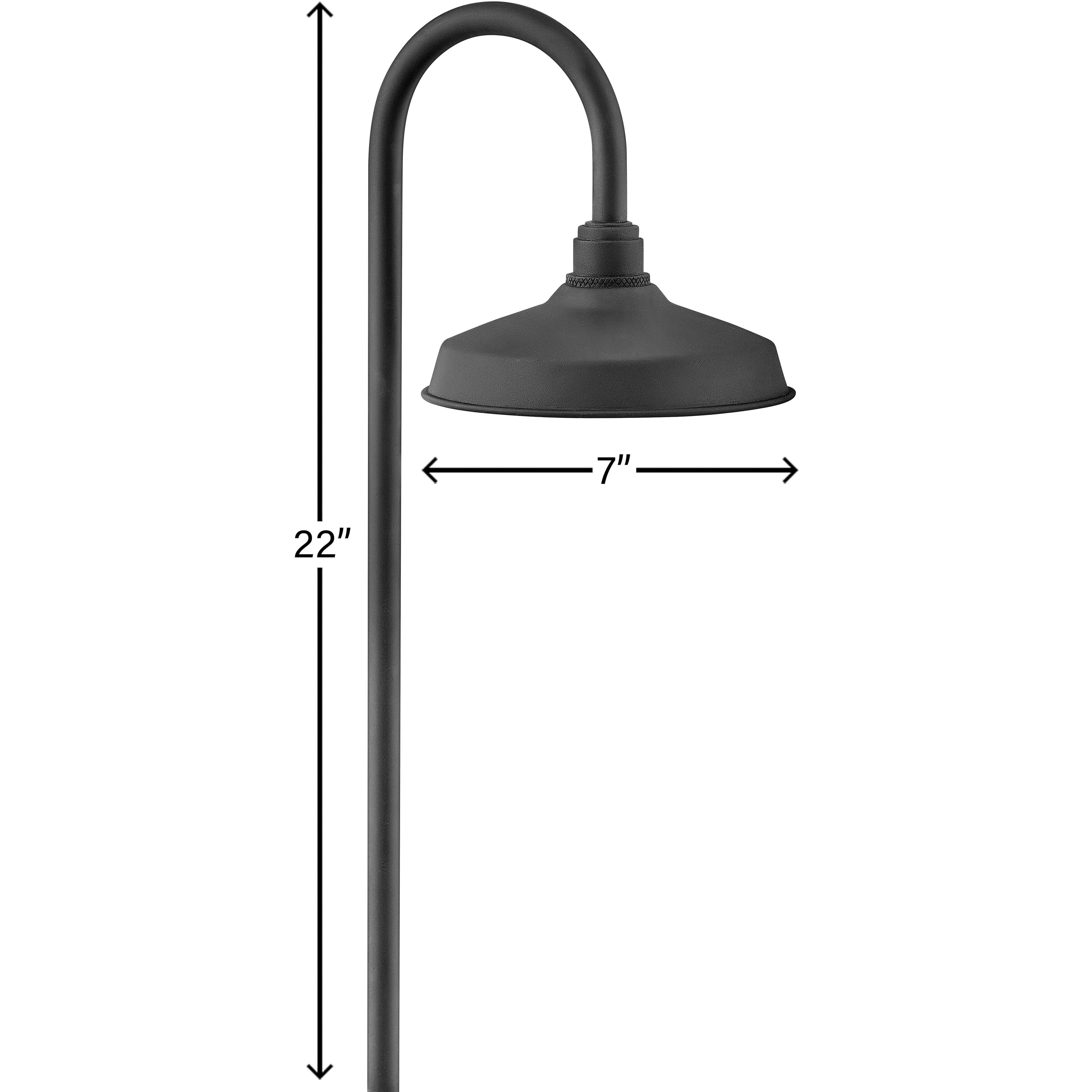 Foundry 12v 1.50 watt Textured Black Landscape Path Light
