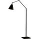 Library 55 inch 100 watt Black Floor Lamp Portable Light
