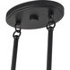 Weavington 3 Light 46 inch Black Linear Chandelier Ceiling Light, Extra Large