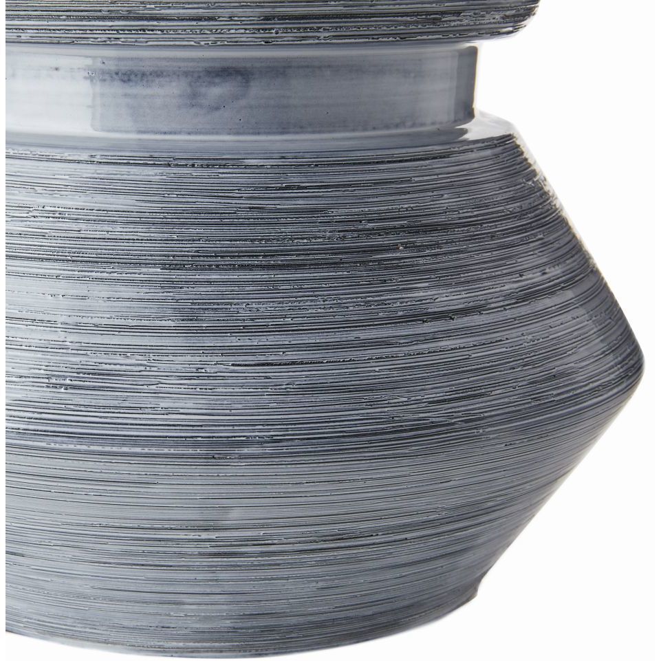 Drifter 150.00 watt Haze Blue Reactive Glaze Table Lamp Portable Light