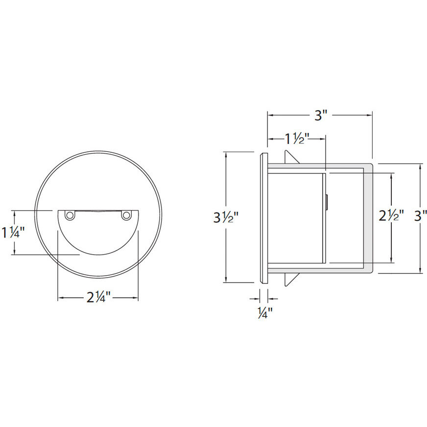 Tyler 120 3.8 watt Bronze Step and Wall Lighting in White, WAC Lighting