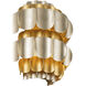 Swoon 1 Light 10 inch Antique Gold/Gold Dust Wall Sconce Wall Light, Smithsonian Collaboration