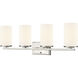 Verlana 4 Light 27.75 inch Brushed Nickel Bathroom Vanity Light Wall Light