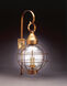 Onion 1 Light 35 inch Antique Copper Outdoor Wall Lantern in Clear Glass, Medium