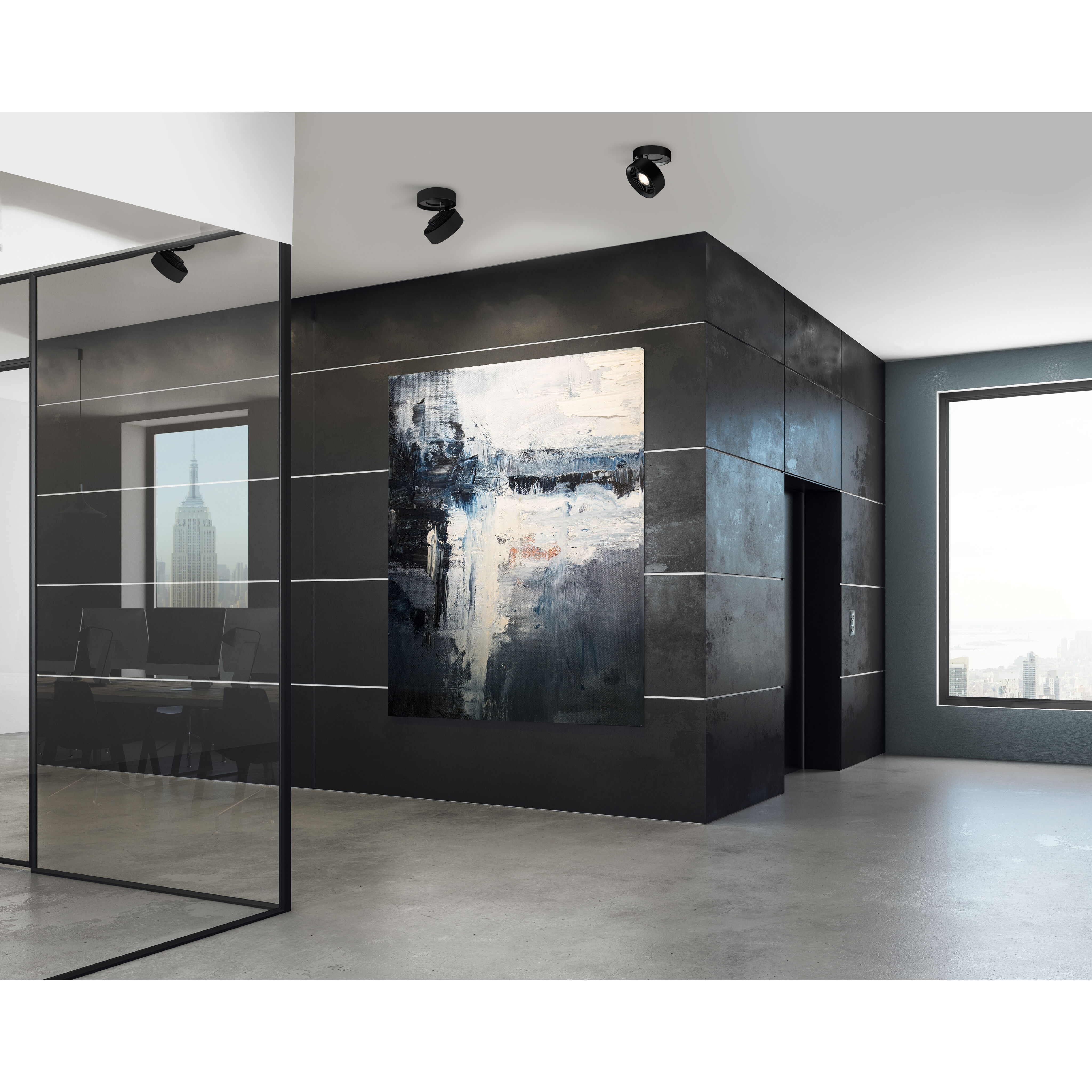 Solo LED 5 inch Black Flush Mount Ceiling Light