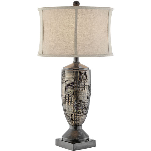 Tomas 31 inch 100.00 watt Antique Silver Table Lamp Portable Light