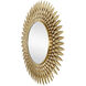 Plume 39 X 39 inch Brass Mirror