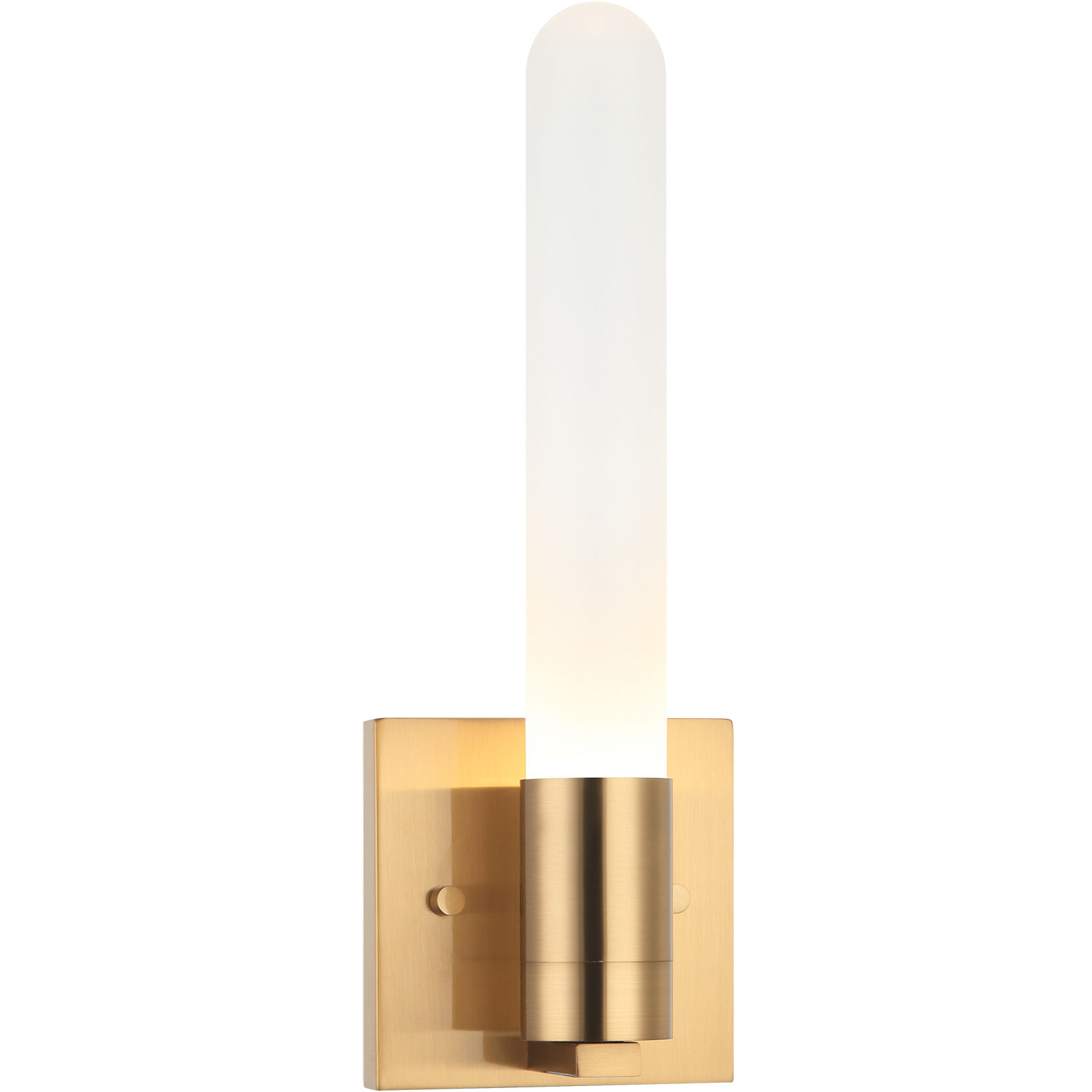 Aydin LED 4.38 inch Aged Gold Brass Wall Sconce Wall Light