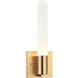 Aydin LED 4.38 inch Aged Gold Brass Wall Sconce Wall Light