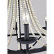 Sean Lavin Nori 6 Light 32.5 inch Dark Weathered Zinc / Driftwood Grey Chandelier Ceiling Light
