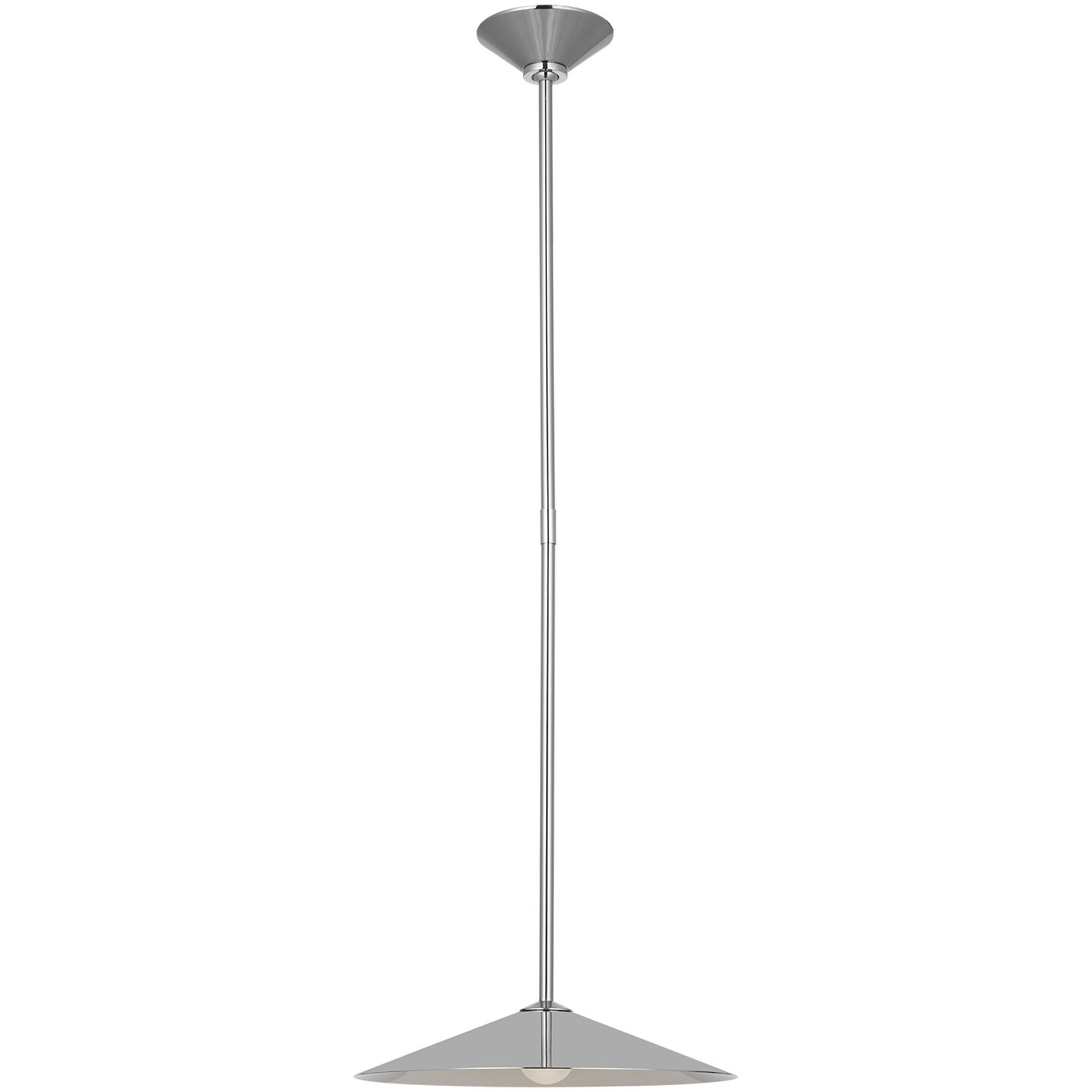 Amber Lewis Ponce LED 13 inch Polished Nickel Pendant Ceiling Light