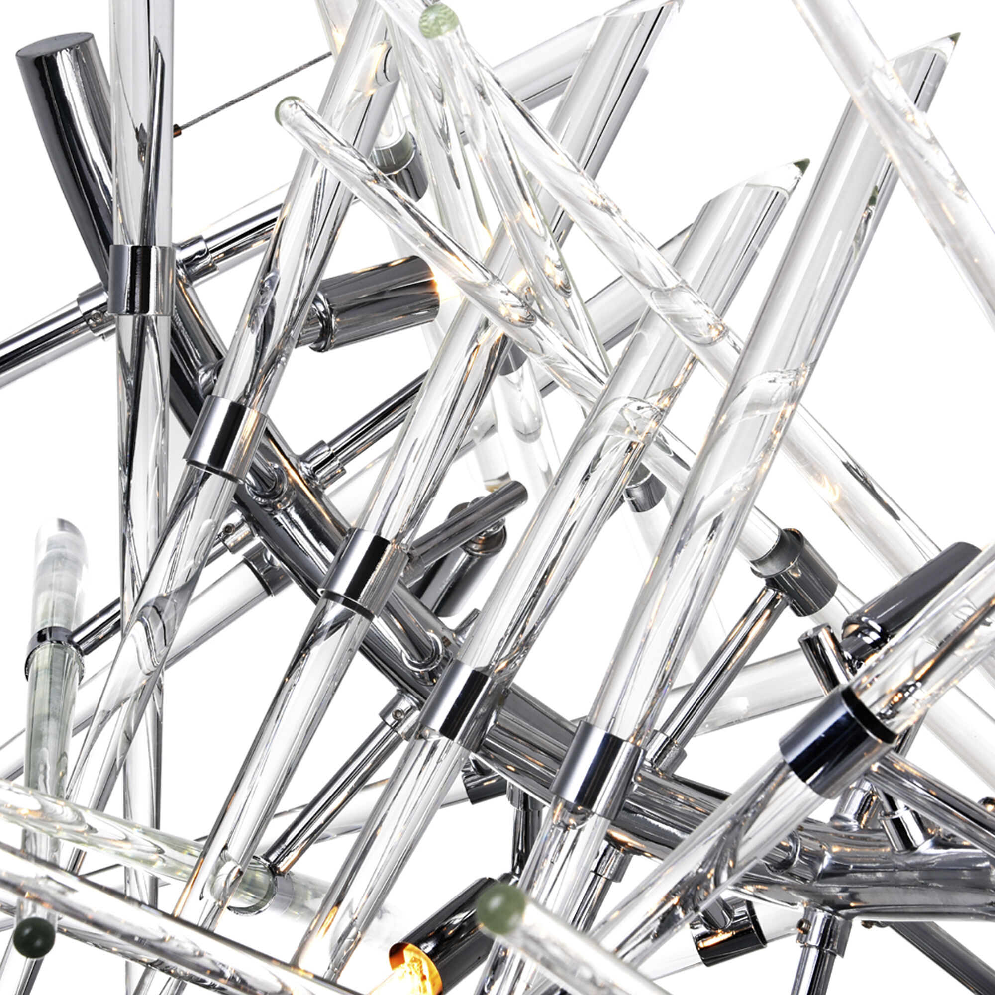 Icicle 10 Light 21 inch Chrome Chandelier Ceiling Light