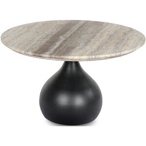 Bolb 31.5 X 31.5 inch Top: Cream; Base: Black Coffee Table