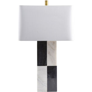 Adornia 27 inch 100 watt White Accent Table Lamp Portable Light
