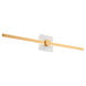 Zora 1 Light 32 inch White/Industrial Brass Vanity Light Wall Light