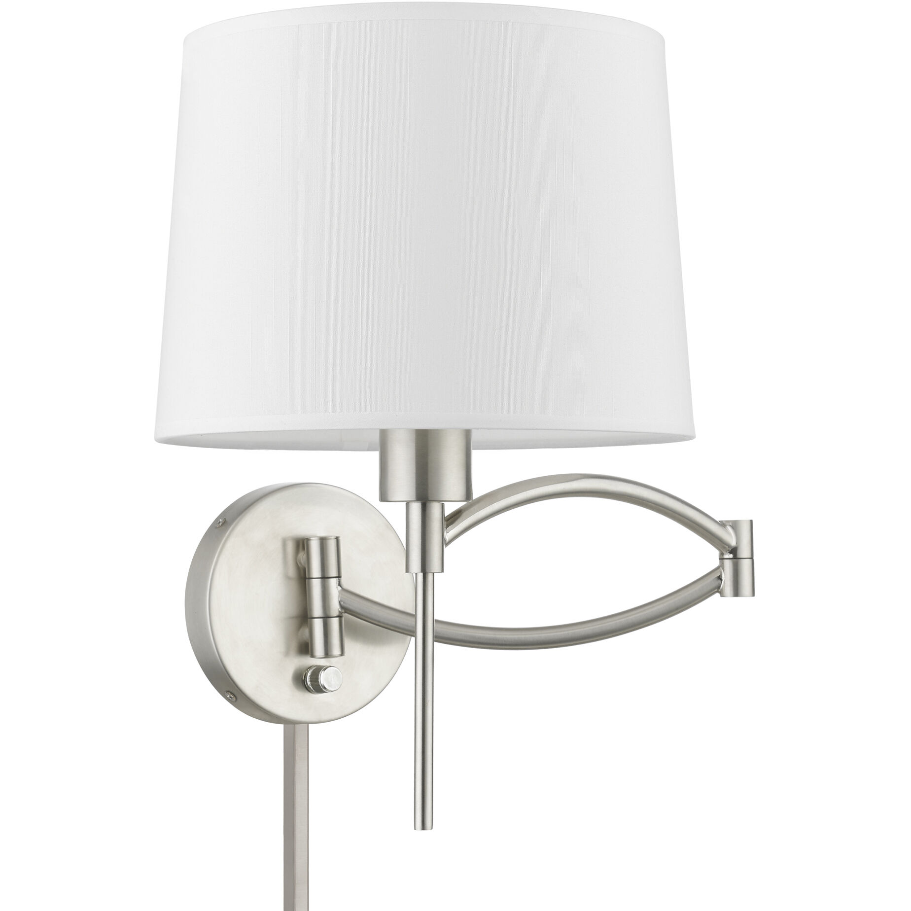 Allison 10 inch 60.00 watt Brushed Nickel Swing Arm Wall Lamp Wall Light