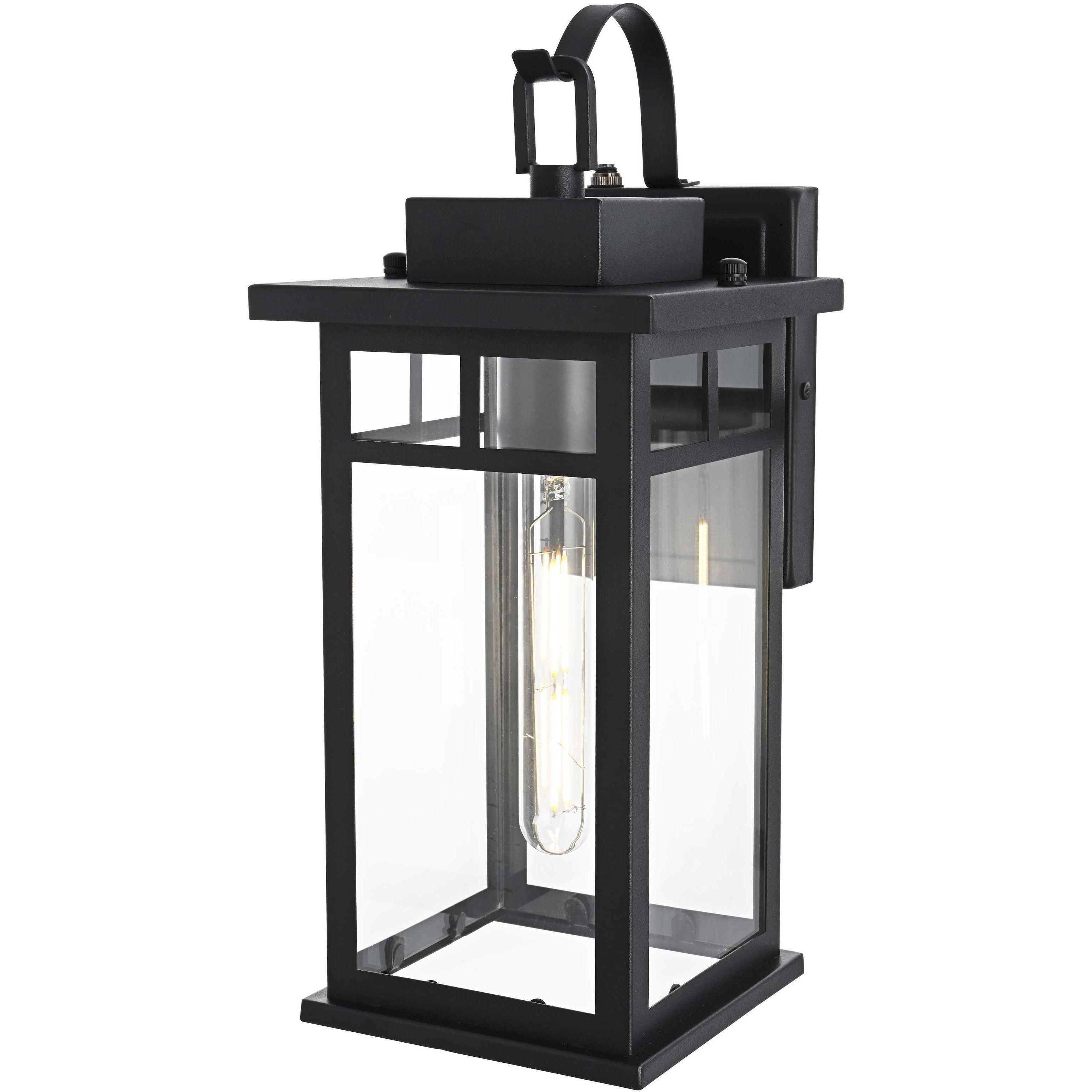 Mercer 1 Light 15.5 inch Black Outdoor Wall Sconce