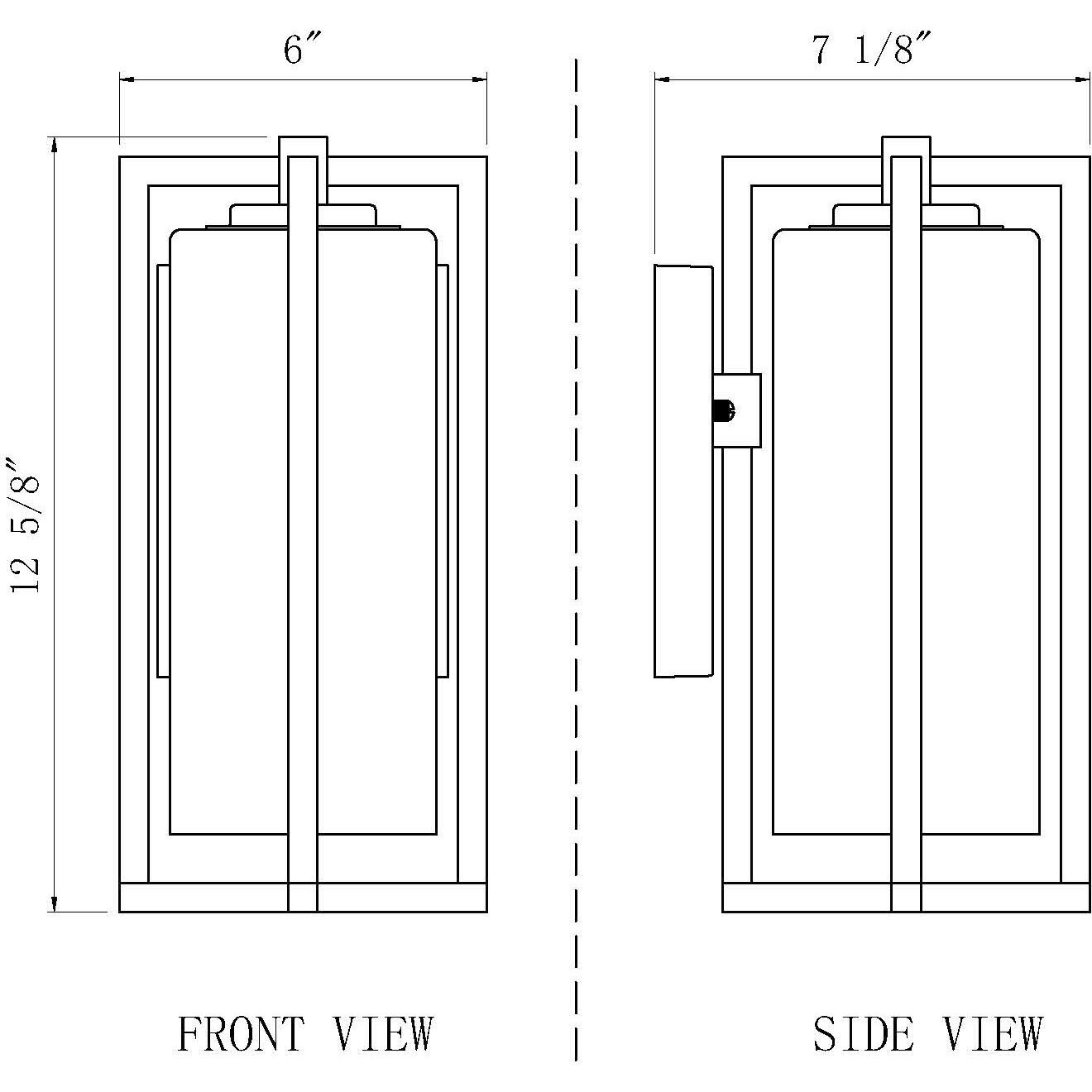 Aura Outdoor Wall Light in Black, G9