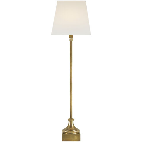 Chapman & Myers Cawdor 32 inch 60.00 watt Antique-Burnished Brass Buffet Lamp Portable Light in Linen