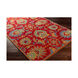 Caesar 96 X 60 inch Dark Red/Teal/Mustard/Dark Green/Burnt Orange Rugs
