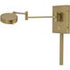George's Reading Room 4.5 inch 8.00 watt Honey Gold Swing Arm Wall Lamp Wall Light, Pharmacy