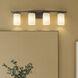 Crosby 4 Light 31 inch Olde Bronze Wall Mt Bath 4 Arm Wall Light