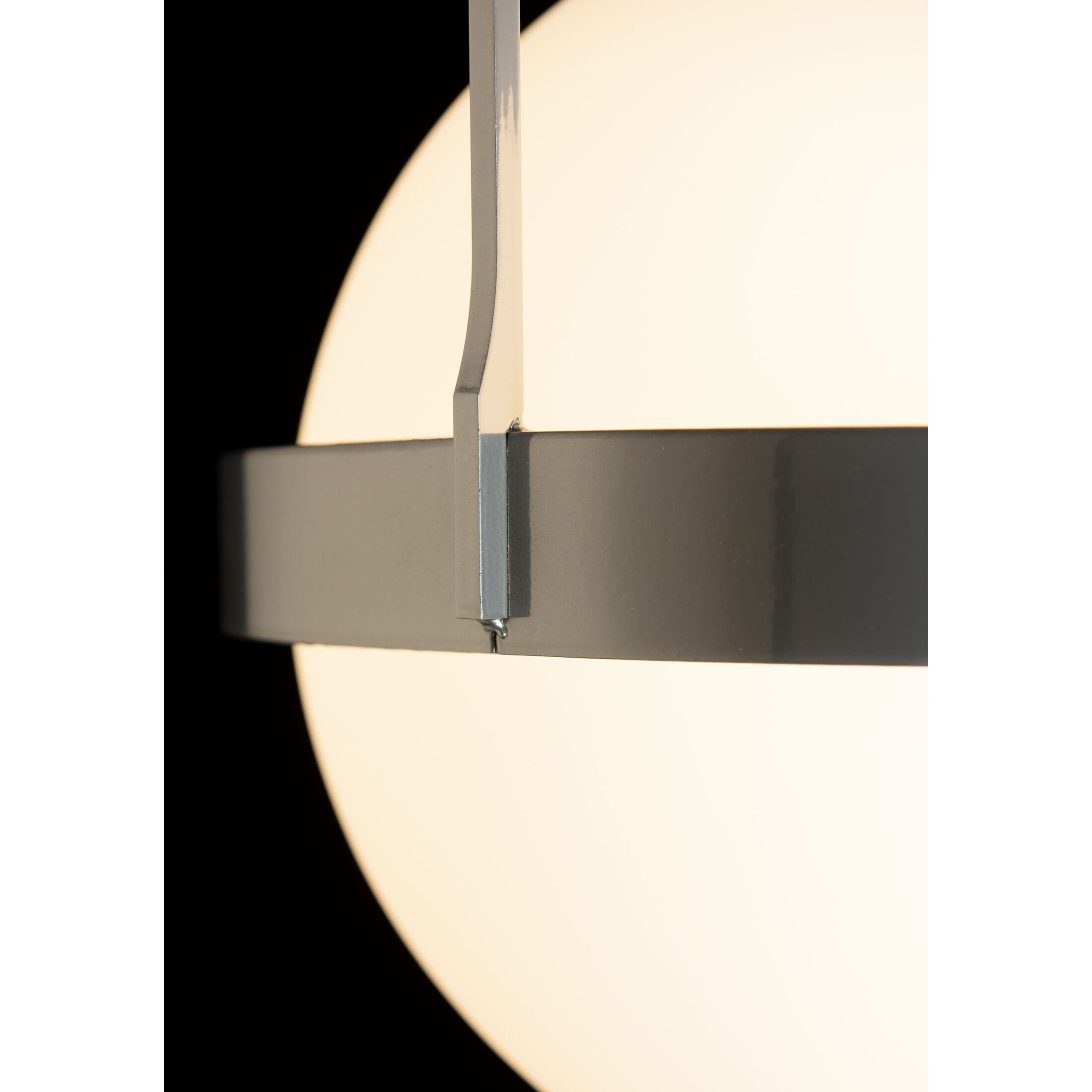 Atlas 1 Light 13.9 inch Sterling Semi-Flush Ceiling Light