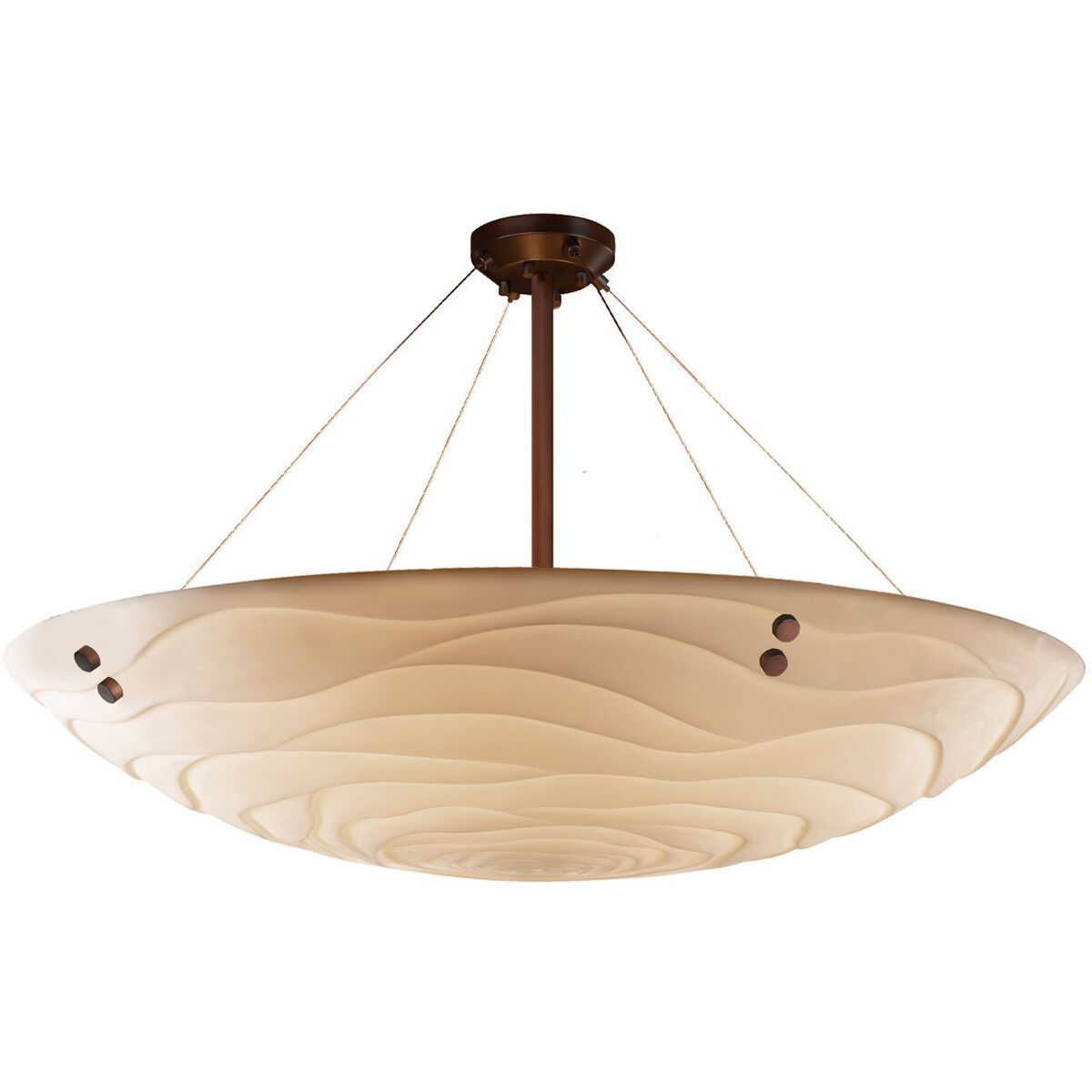 Porcelina LED 63 inch Dark Bronze Semi-Flush Ceiling Light