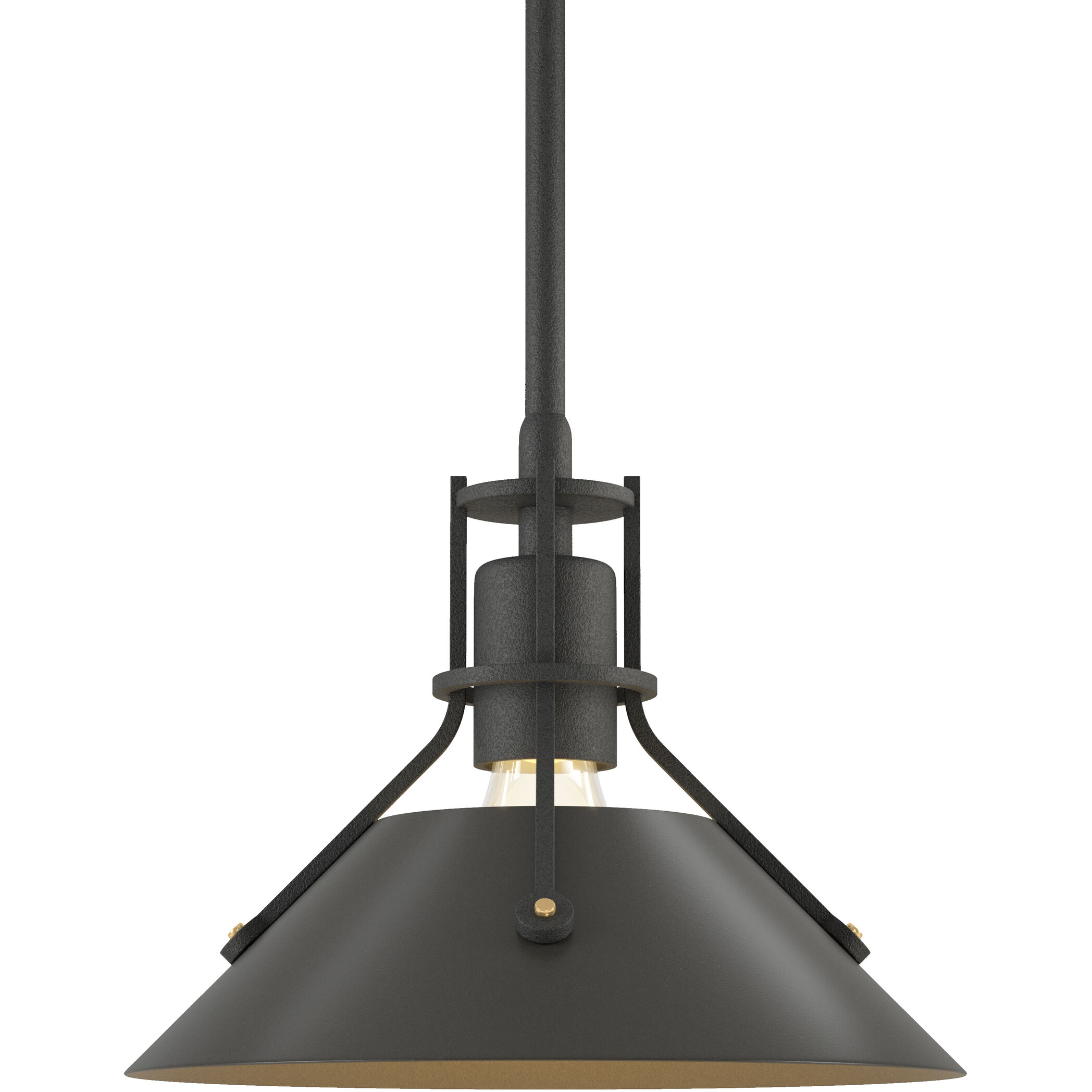 Henry 1 Light 9.2 inch Natural Iron and Dark Smoke Mini Pendant Ceiling Light in Natural Iron/Dark Smoke
