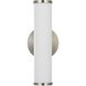 Brentwood LED 5 inch Brushed Steel Vanity Light Wall Light