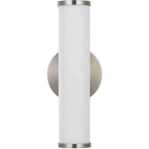 Brentwood LED 5 inch Brushed Steel Vanity Light Wall Light