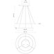 Cerchio LED 31.5 inch White Chandelier Ceiling Light