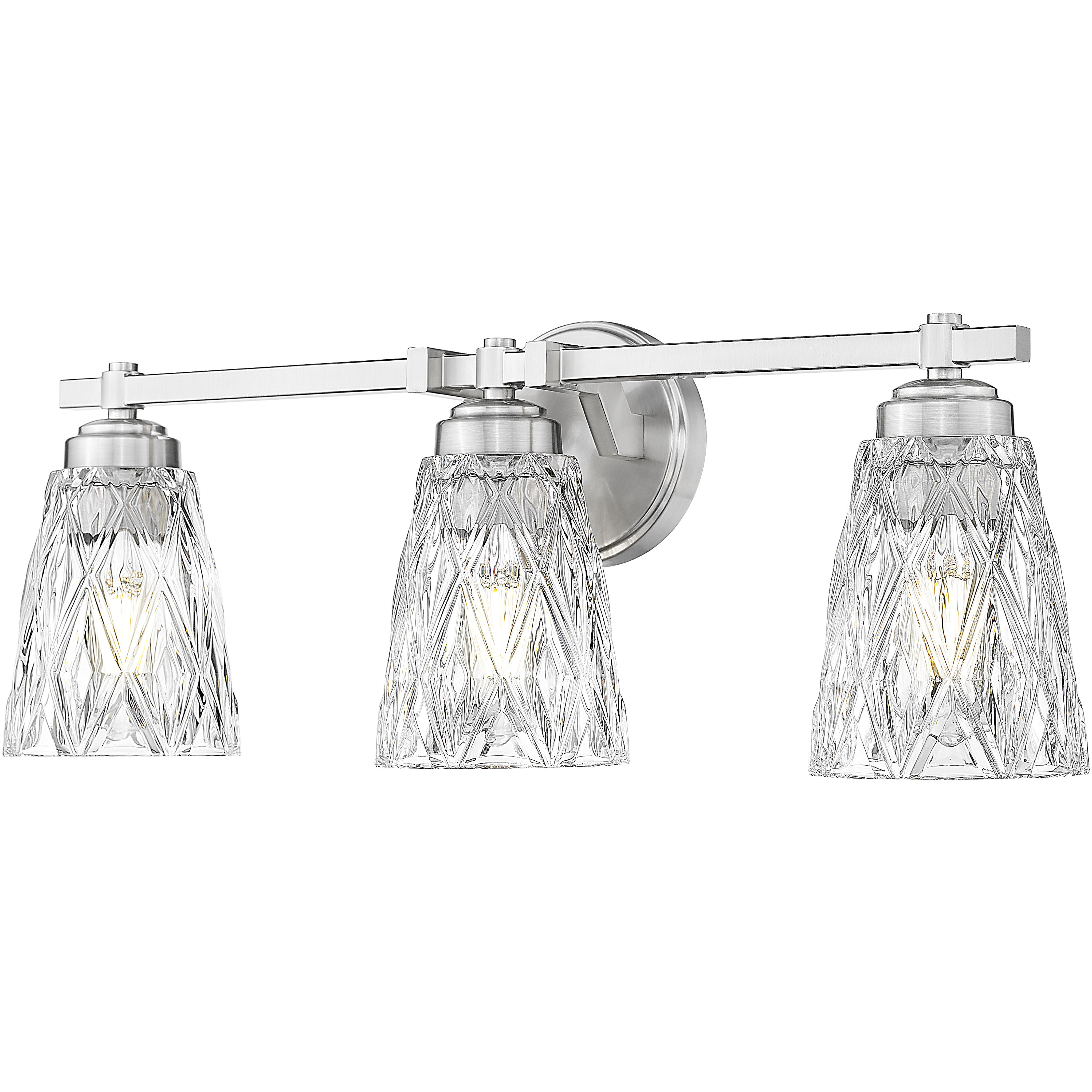 Andree Vanity Wall Light in Brushed Nickel