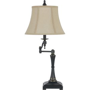 Madison 31 inch 150 watt Oil Rubbed Bronze Swing Arm Table Lamp Portable Light