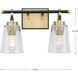 Cassell 2 Light 14.5 inch Vintage Brass Bathroom Vanity Light Wall Light