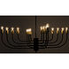 Claude 16 Light 46 inch Matte Black Chandelier Ceiling Light