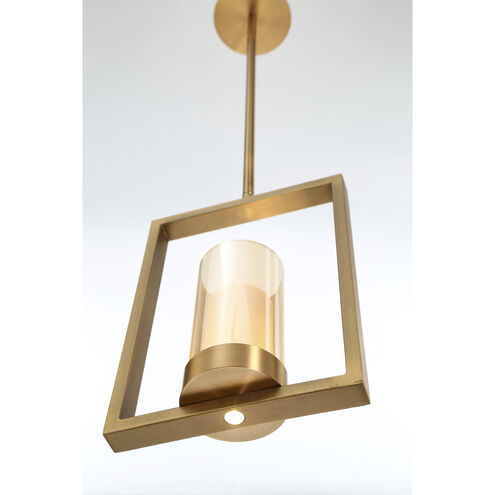 Londra LED 4 inch Bronze Pendant Ceiling Light in Brass