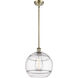 Ballston Rochester 1 Light 12 inch Antique Brass Stem Hung Mini Pendant Ceiling Light