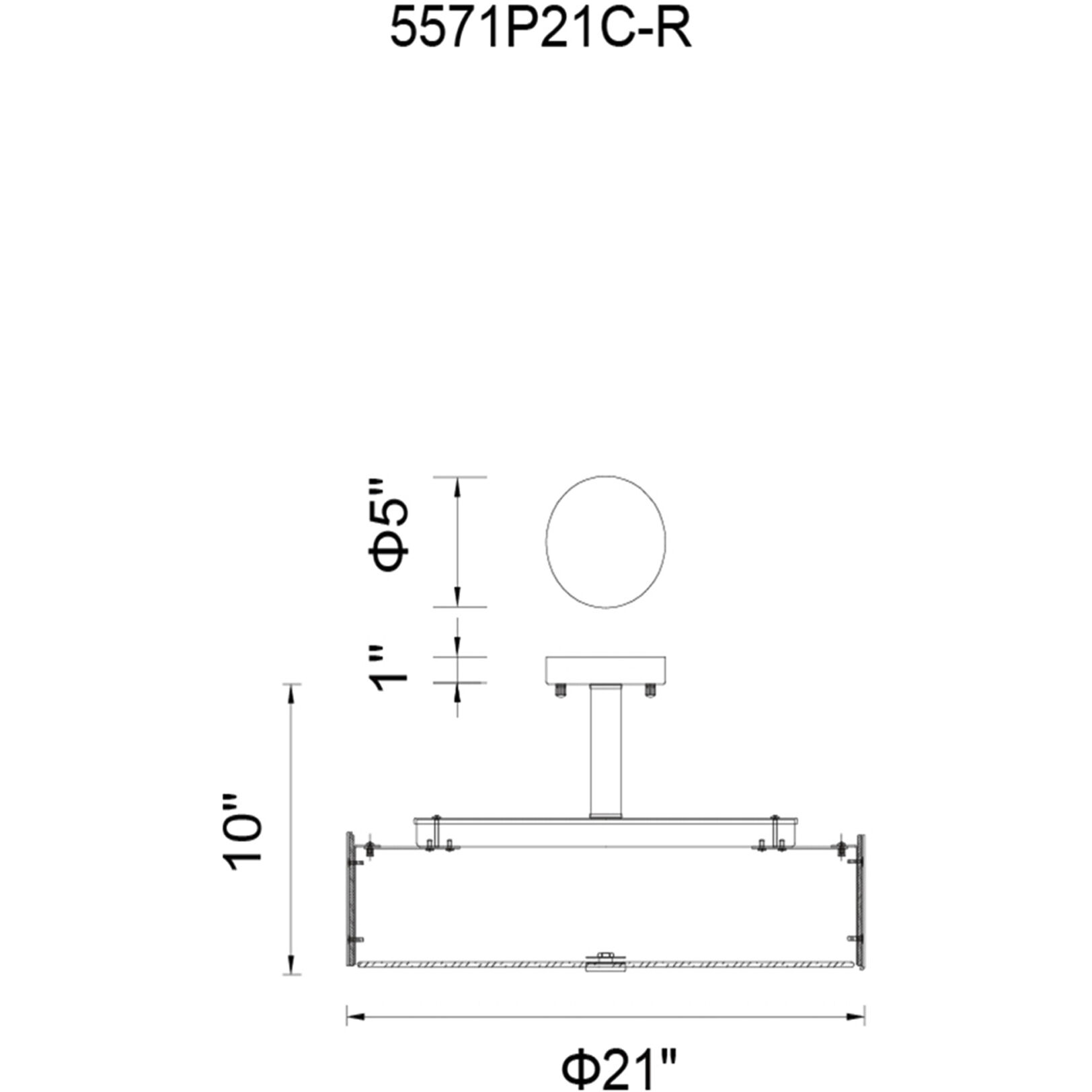 Lucie 5 Light 21 inch Chrome Drum Shade Chandelier Ceiling Light