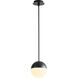 Mondo LED 8 inch Black Pendant Ceiling Light
