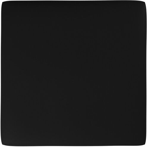 Universal 17 inch Black Outdoor Ottoman, 36in Square, The Atlantis Collection