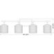 Landon 4 Light 32 inch Brushed Nickel Vanity Wall Light