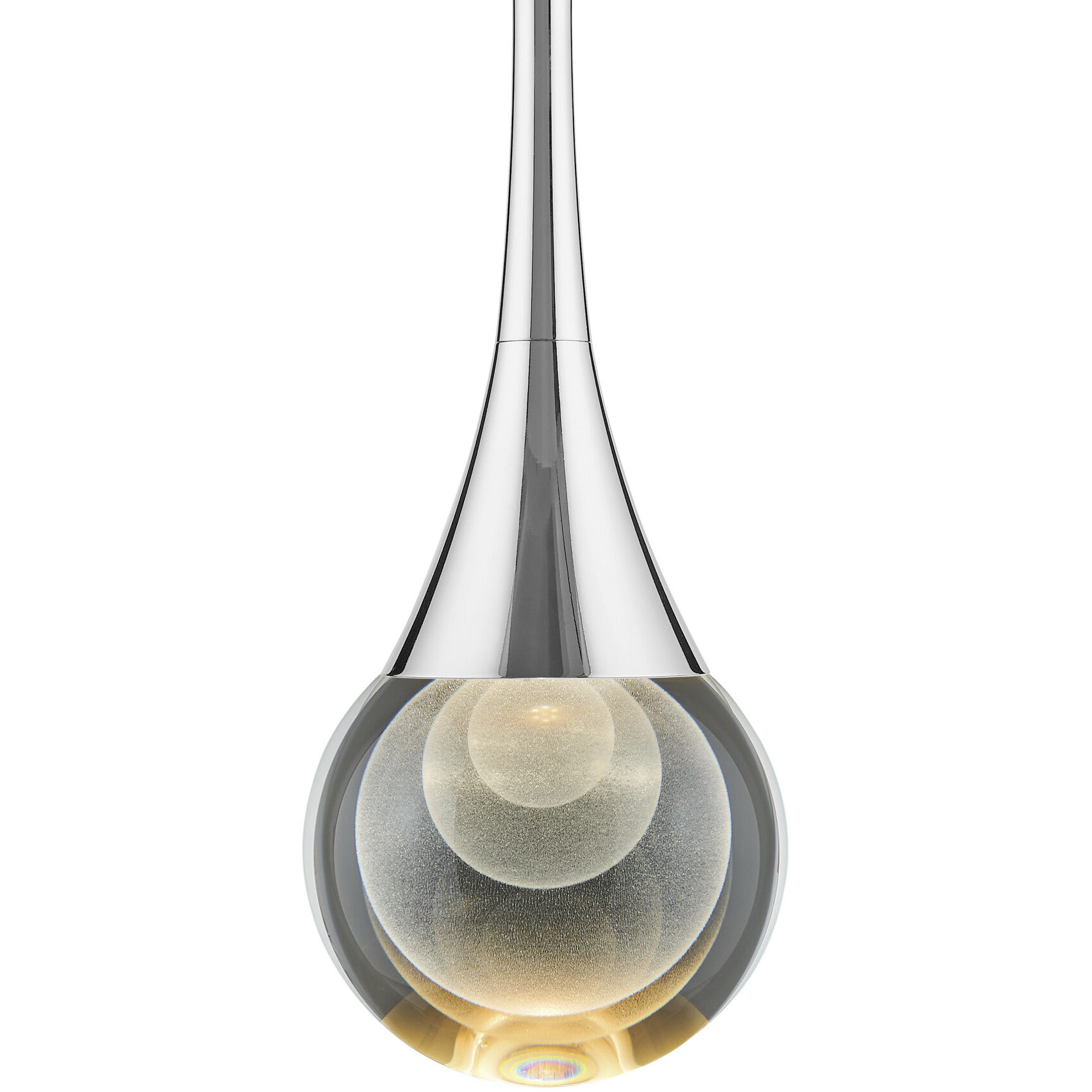 Luna II 1 Light 4.75 inch Nickel Pendant Ceiling Light