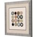Abstract Collection Elegant Contemporary In Brushed Silver With Black Lip Framed Art