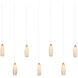 Parish 7 Light 57 inch Silver Multi-Drop Pendant Ceiling Light