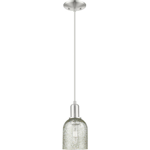 Arcadia Caledonia 1 Light 5 inch Brushed Satin Nickel Mini Pendant Ceiling Light in Mica