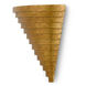 Wakefield 2 Light 17 inch New Gold Leaf Wall Sconce Wall Light, Bunny Williams Collection