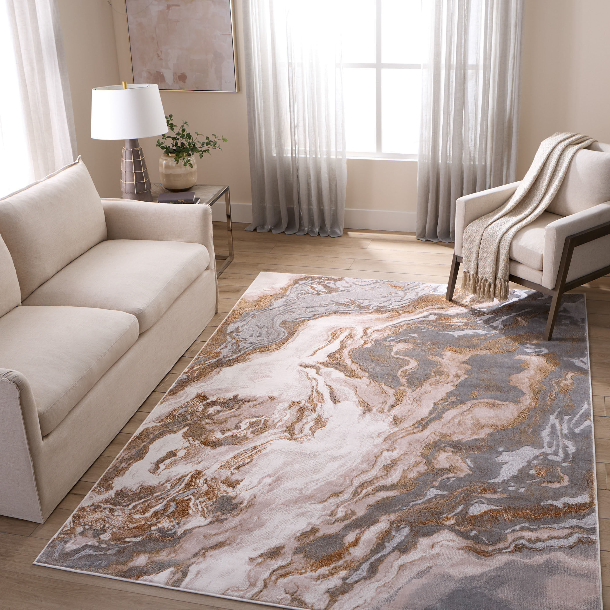 Terra 36 X 24 inch Earth Tones Rug in 2 x 3